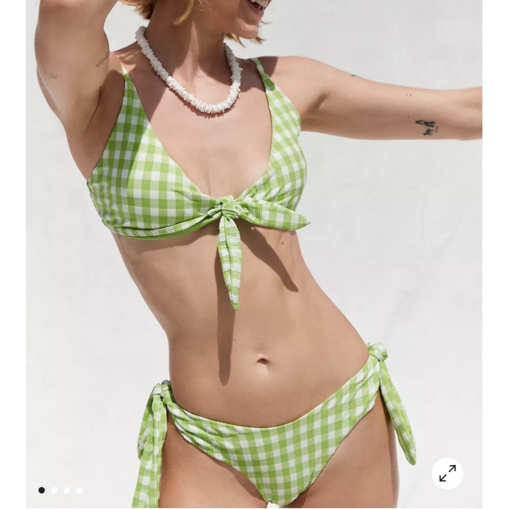 New! Out From Under Monaco gingham bikini set